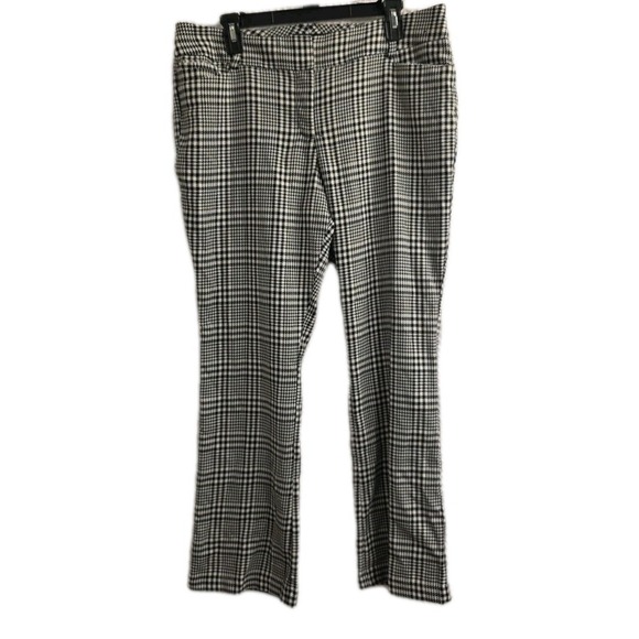 Avenue Pants - NEW 7th avenue Design Studio NY&CO Pants 14 Petite Black‎ And White Checkered